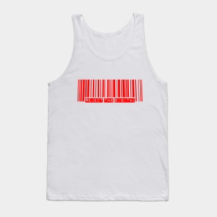 Reject the Digital - Red Tank Top